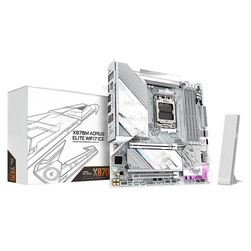 X870E Atx Motherboard - Beyaz ATX X870M anakart, WIFI7 ve