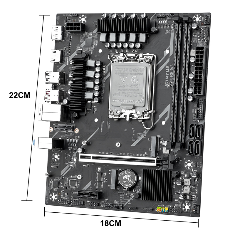 Lga1851 Gaming Motherboard - JGINYUE H810M-D/B M-ATX Oyun Bilgisayarı Anakartı