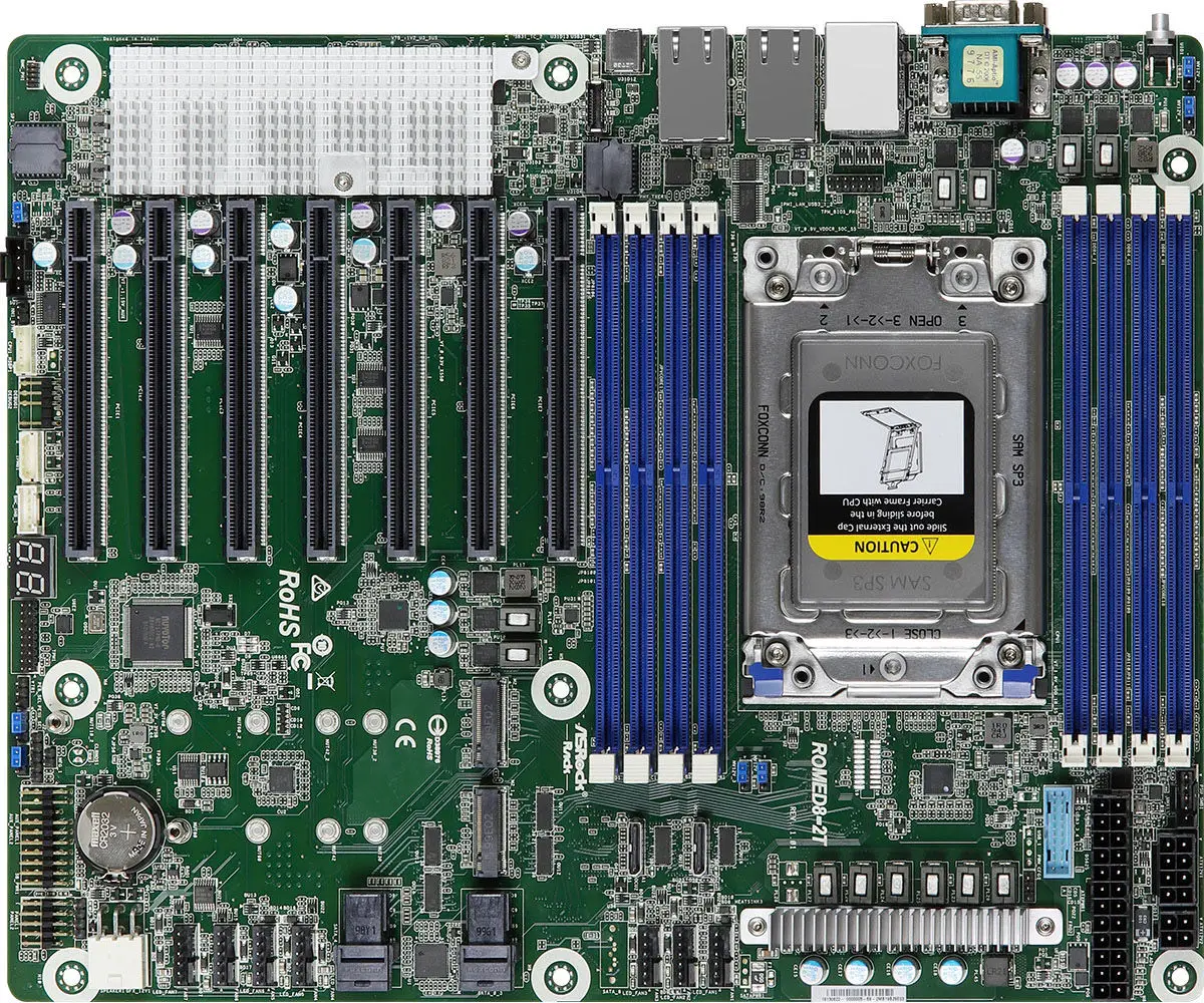Orijinal ASRock Rack ROMED8-2T - Dual Socket Sp3 Epyc Motherboard incelemesi ve fiyatı