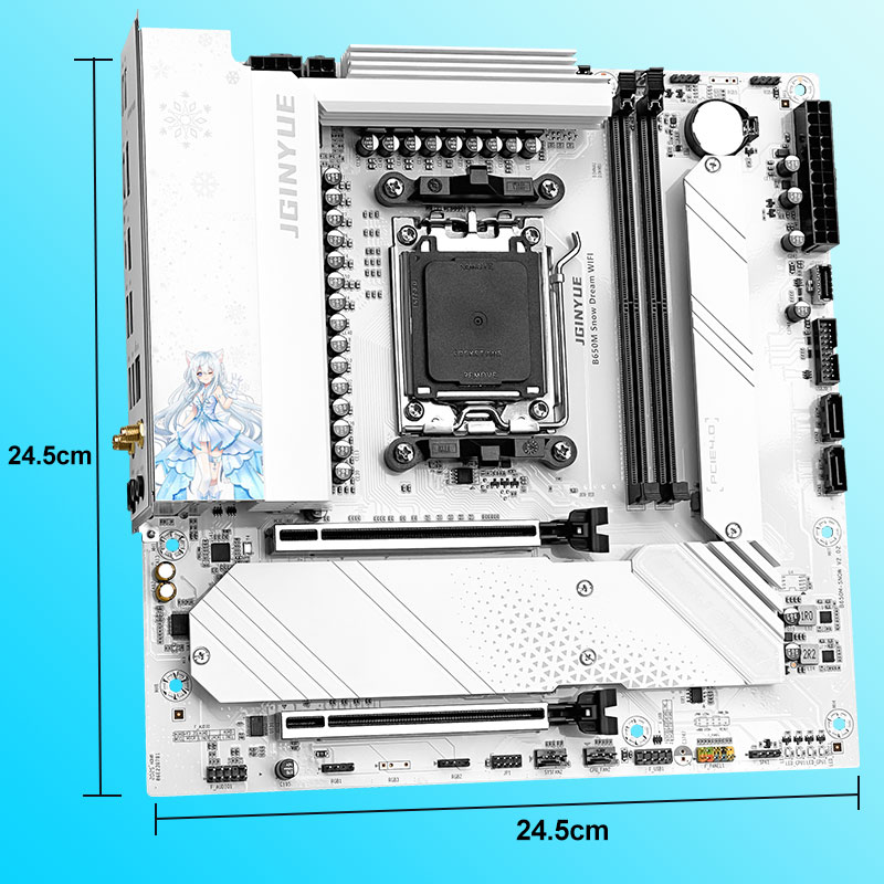 JGINYUE B650M Kar Rüyası WIFI  - Am5 Micro Atx Pcie 5.0 Motherboard incelemesi ve fiyatı