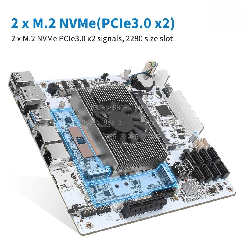 Beyaz Mini-ITX M11 NAS Anakart - Mini Itx Dual 2.5G Nas Motherboard incelemesi ve fiyatı